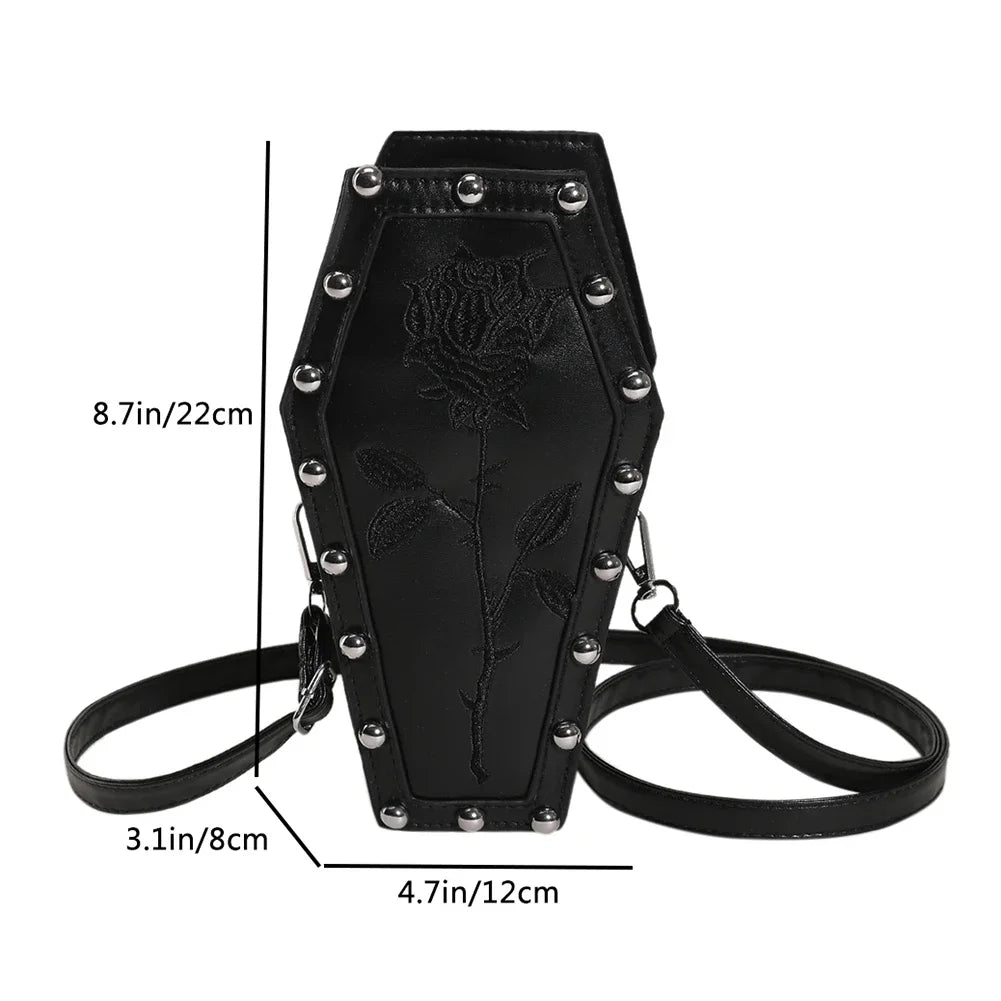 Spider Web Coffin Shoulder Bag