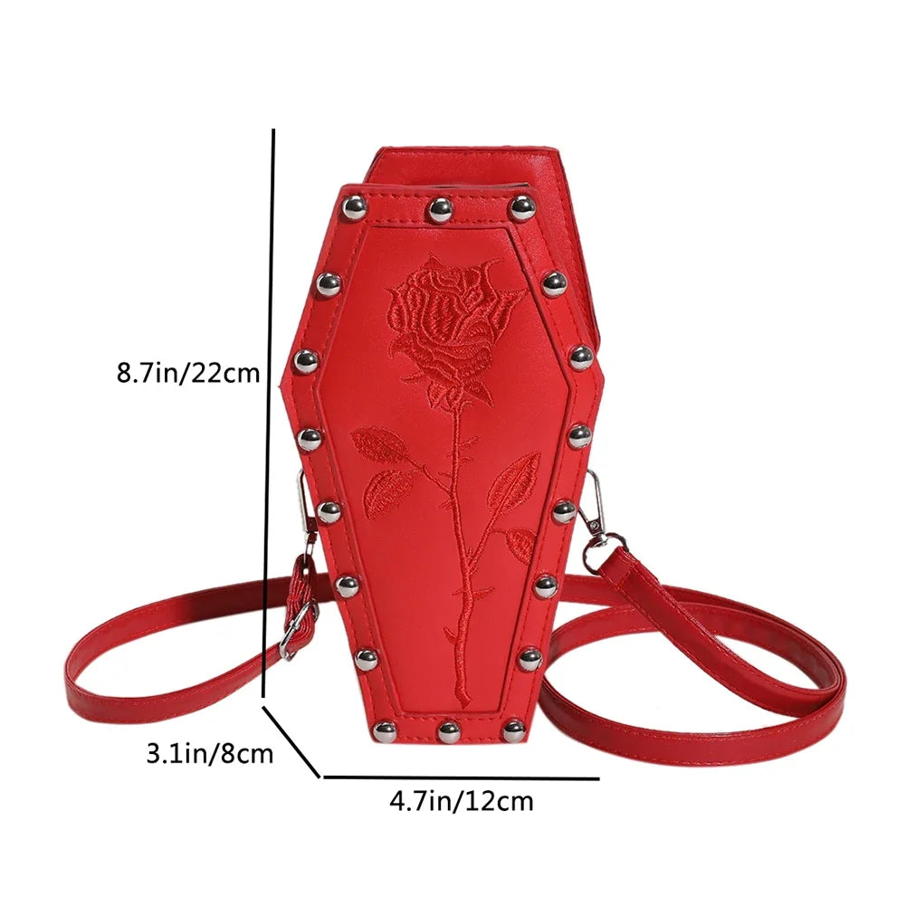 Spider Web Coffin Shoulder Bag