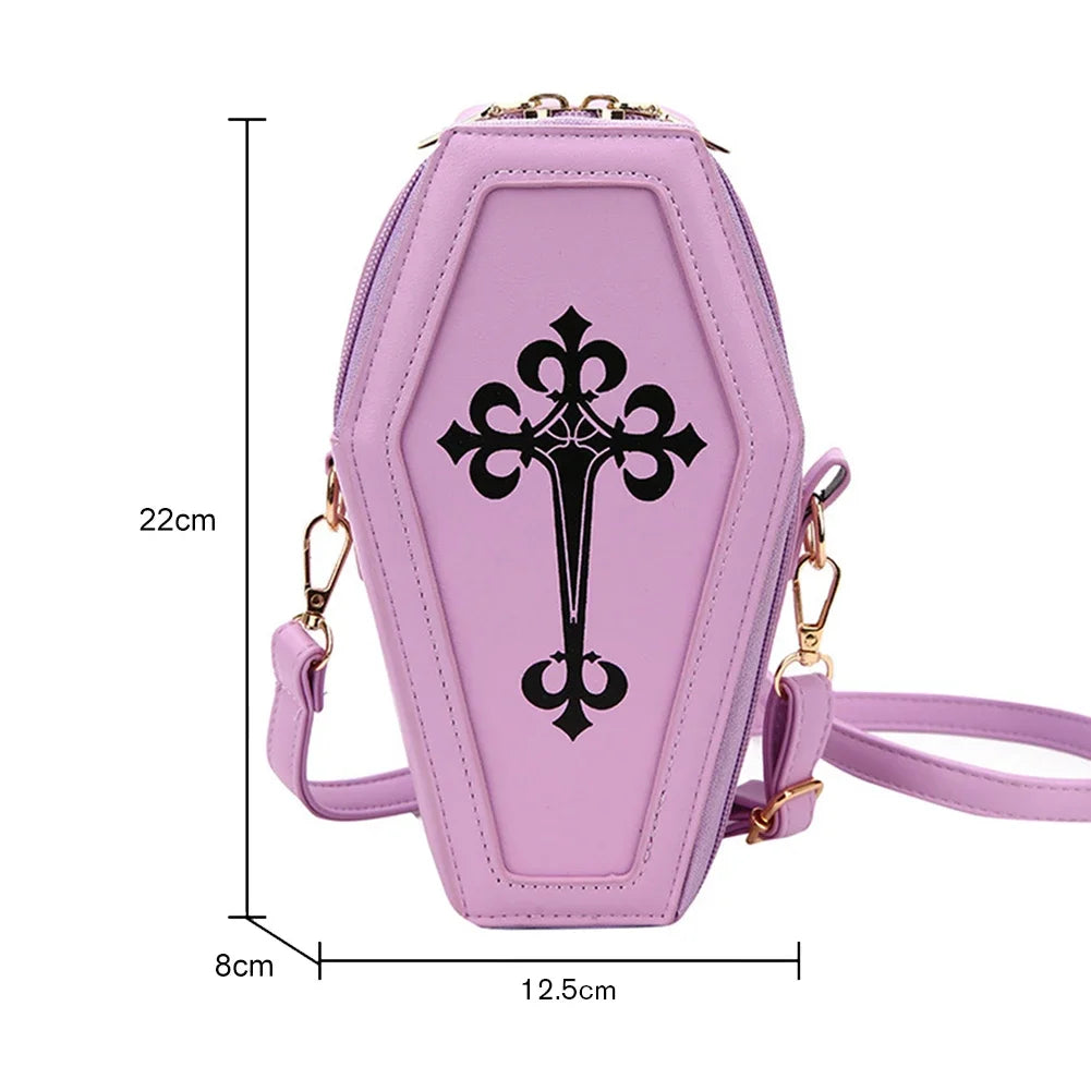 Spider Web Coffin Shoulder Bag