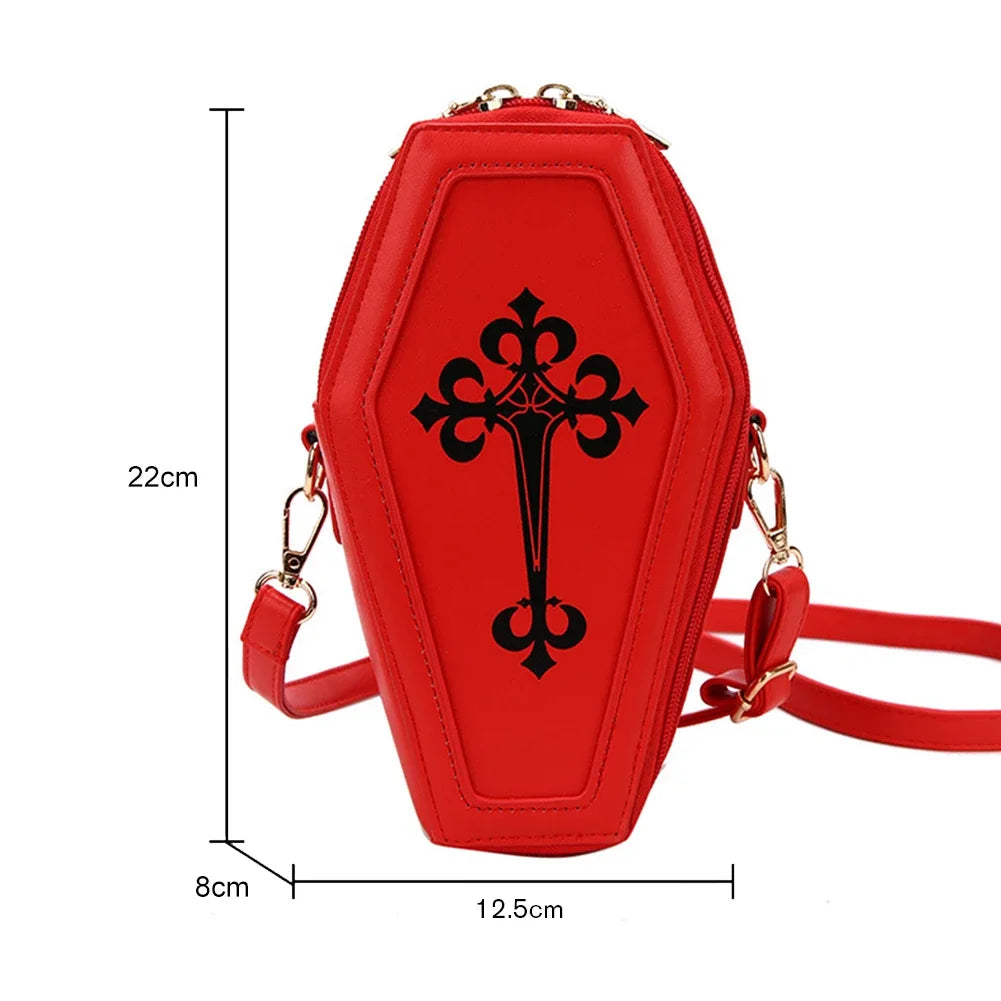 Spider Web Coffin Shoulder Bag