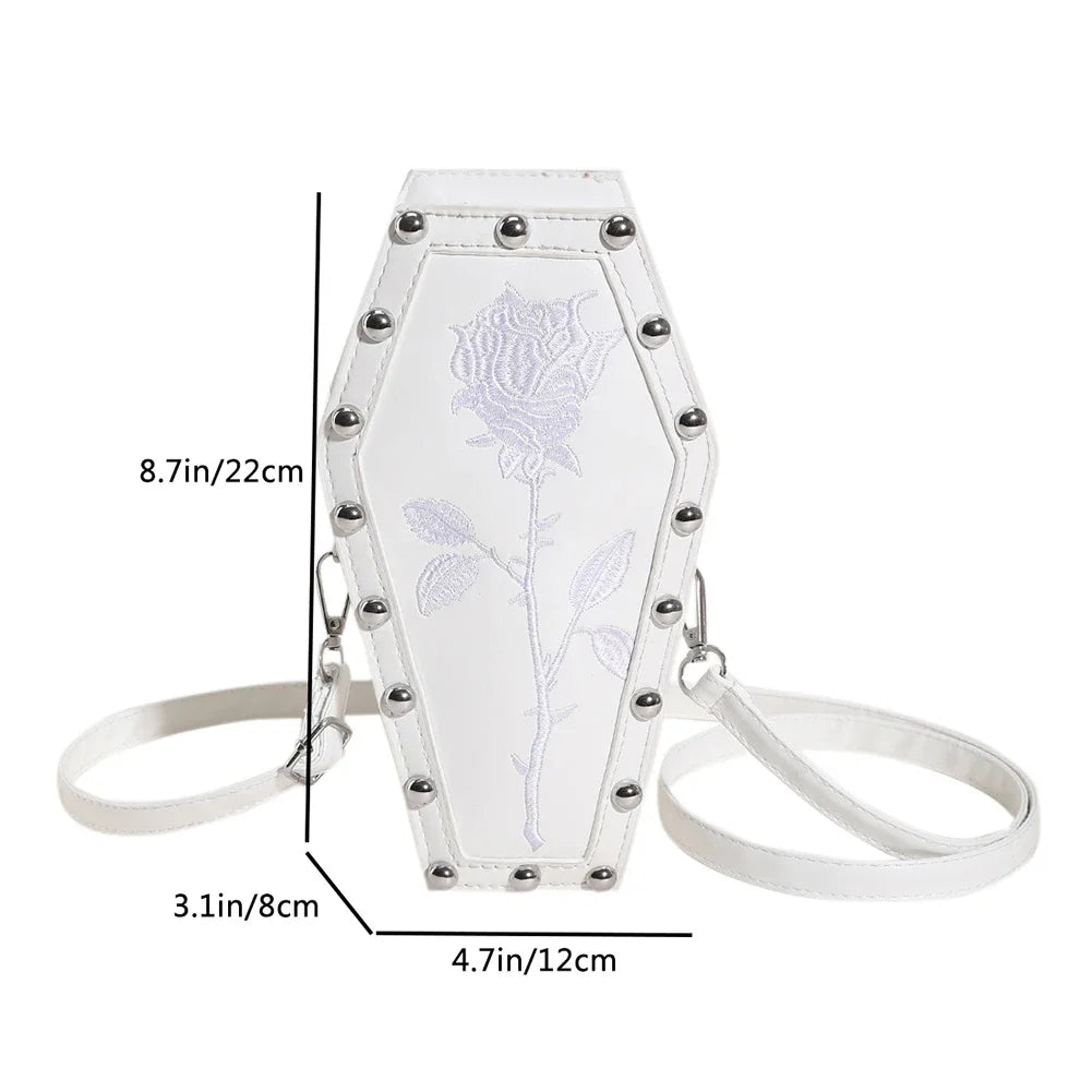 Spider Web Coffin Shoulder Bag