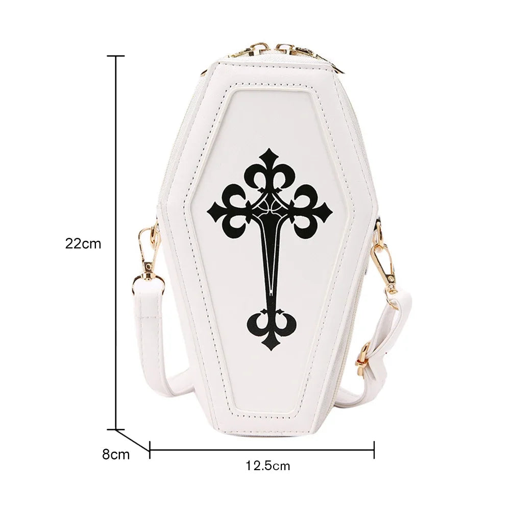 Spider Web Coffin Shoulder Bag