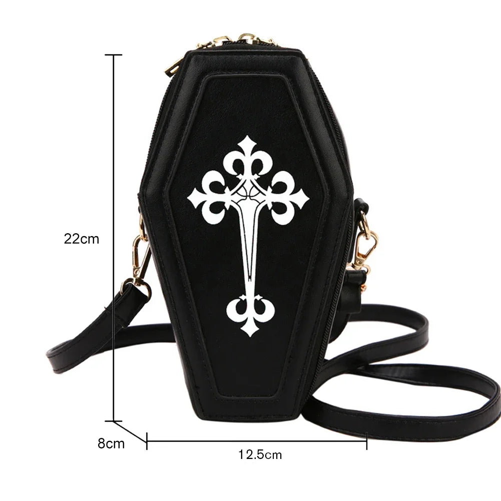 Spider Web Coffin Shoulder Bag