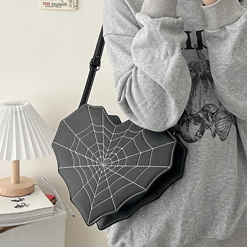 Gothic Cobweb Shoulder Bag