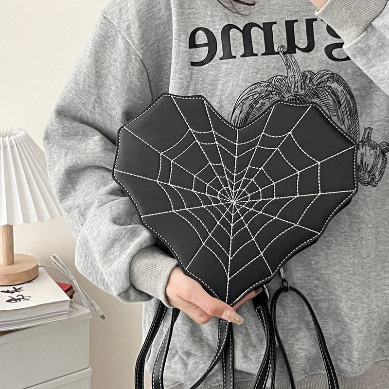 Gothic Cobweb Shoulder Bag